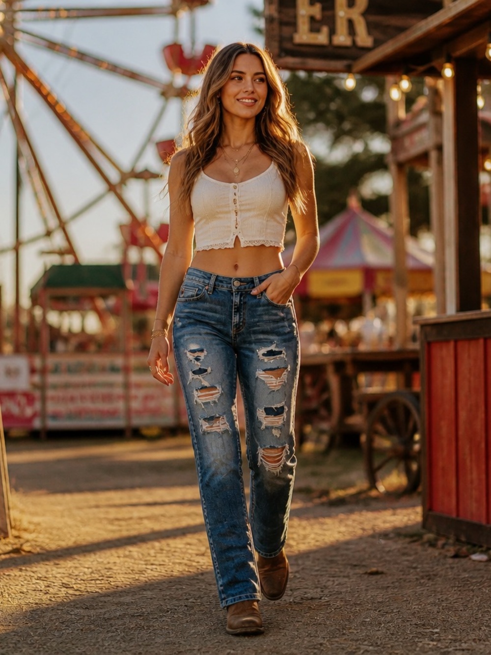 KanCan Distressed Skinny Fit Jeans 28x30